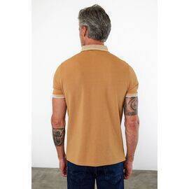 Polo Collar Short Sleeve T-Shirt with Pockets