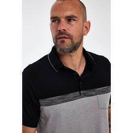 Polo Neck Short Sleeve T-shirt with Pocket