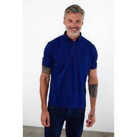 Polo Collar Short Sleeve T-Shirt with Pockets