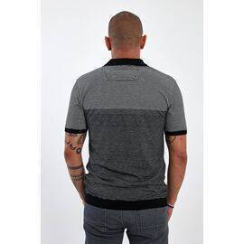 Zippered Polo Neck Short Sleeve T-shirt