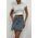 Women's Asymmetric Cut Denim Skirt