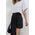 Women's Asymmetric Cut Pleated Skirt