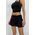 Women's Gathered Elastic Waist Mini Skirt