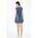 Maternity Denim Gilet with Pockets Back Adjustment Lace Up Bow Tie Detailed Blue