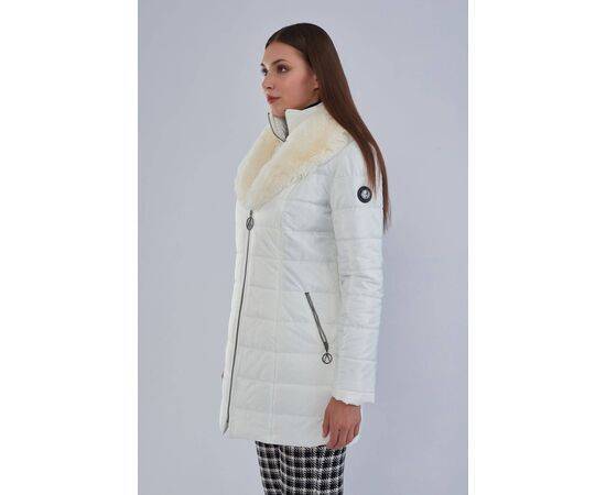 Women's Quilted Coat with Fur Collar (Kaban)