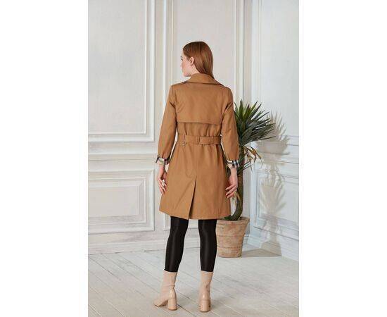 Women's Classic Trench Coat with Waist Belt