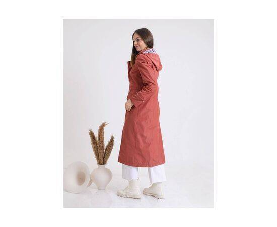 Women's Trench Coat with Lacing Detail and Adjustable Waist