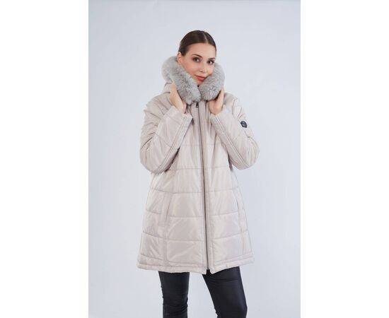 Women's Plus Size Faux Fur Puffer Coat (Kaban)