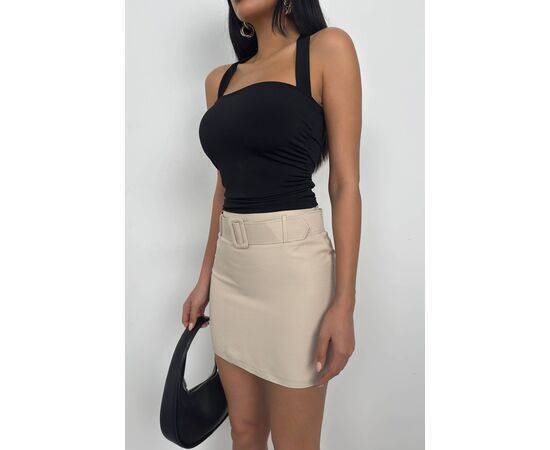 Women's Belted Mini Skirt