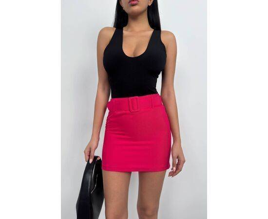 Women's Belted Mini Skirt