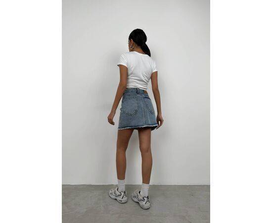 Women's Asymmetric Cut Denim Skirt