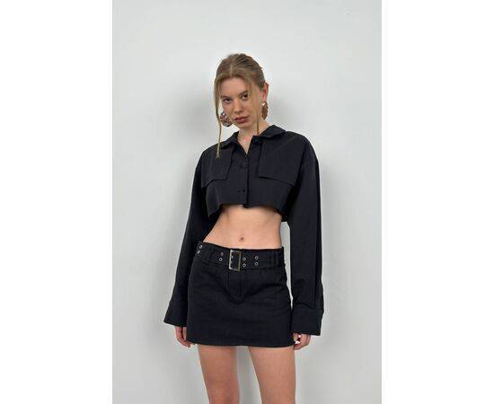 Women's Belt Detail Mini Skirt