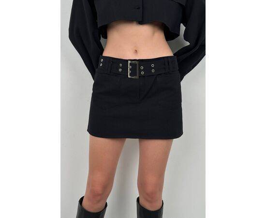 Women's Belt Detail Mini Skirt