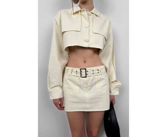 Women's Belt Detail Mini Skirt