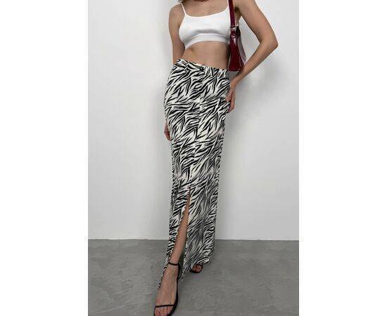 Women's Printed Front Slit Skirt