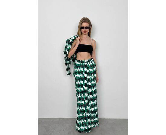 Women's Printed Front Slit Skirt