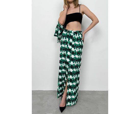 Women's Printed Front Slit Skirt