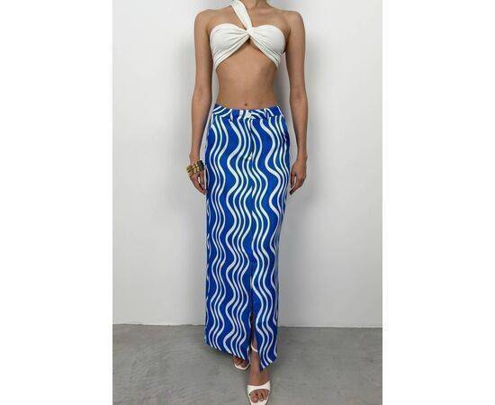 Women's Printed Front Slit Skirt