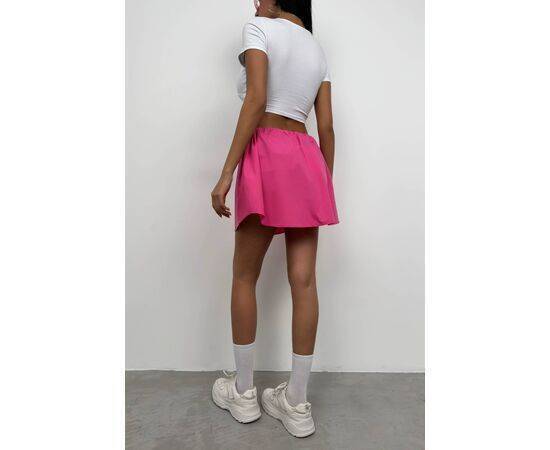 Women's Buttoned Mini Skirt with Elastic Waist