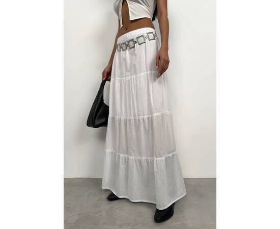 Women's Elastic Waist Maxi Skirt