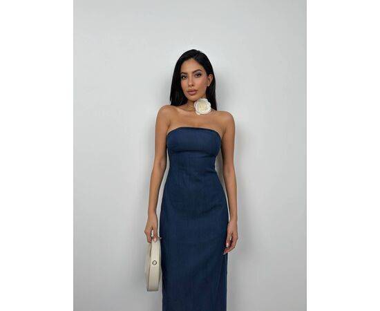 Women's Strapless Denim Dress