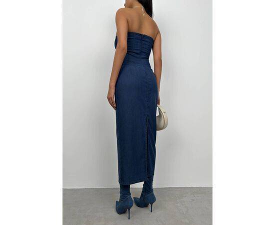 Women's Strapless Denim Dress