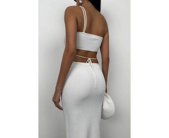 Women's Textured Maxi Skirt with Rope Detail