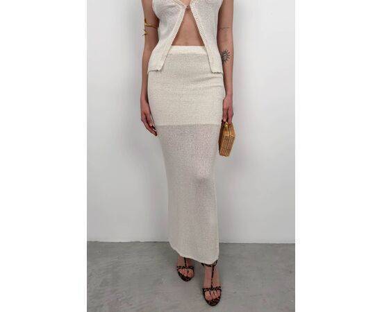 Women's Maxi Length Textured Skirt