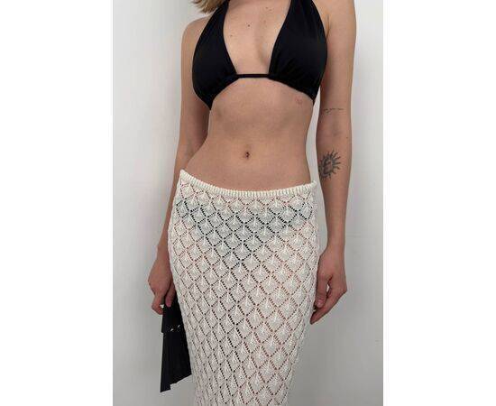 Women's Maxi Length Openwork Skirt