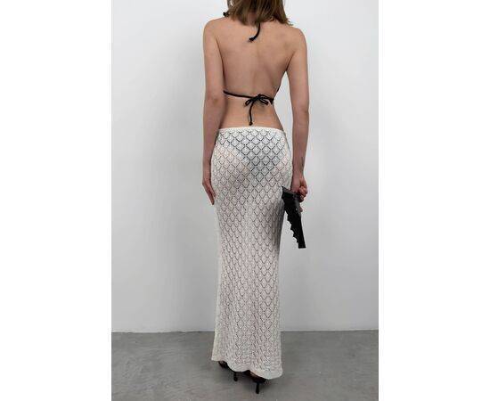 Women's Maxi Length Openwork Skirt