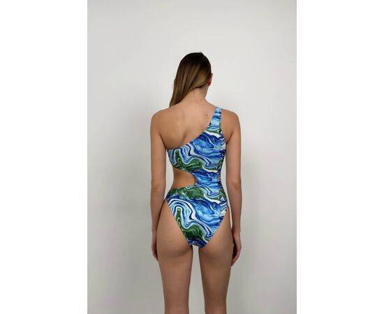 Women's One Shoulder Patterned Swimsuit