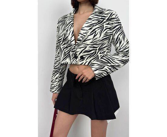 Women's Patterned Crop Jacket