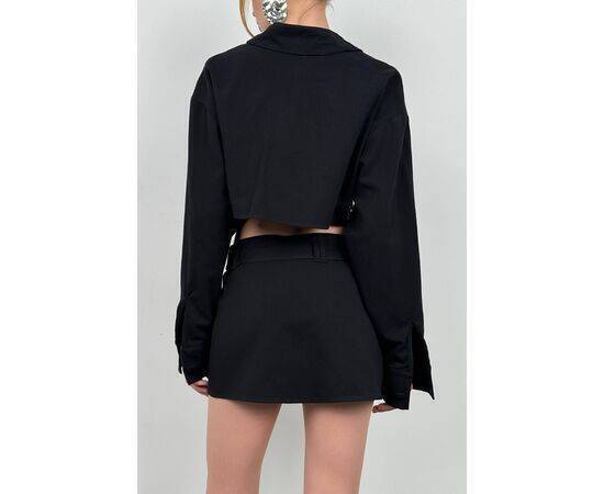 Women's Button Detail Crop Jacket