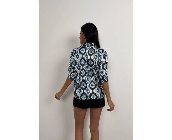 Women's Patterned Satin Shirt