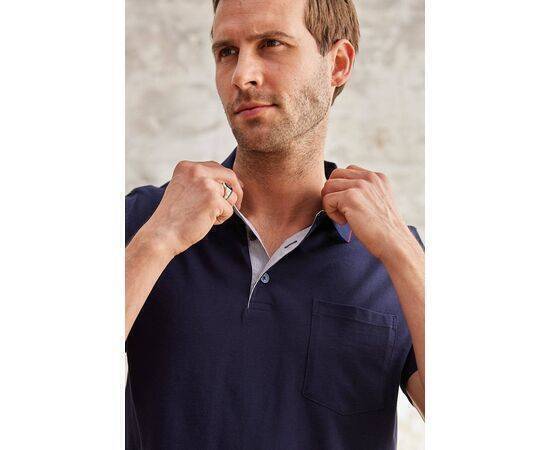 Polo Neck Short Sleeve T-Shirt with Pockets