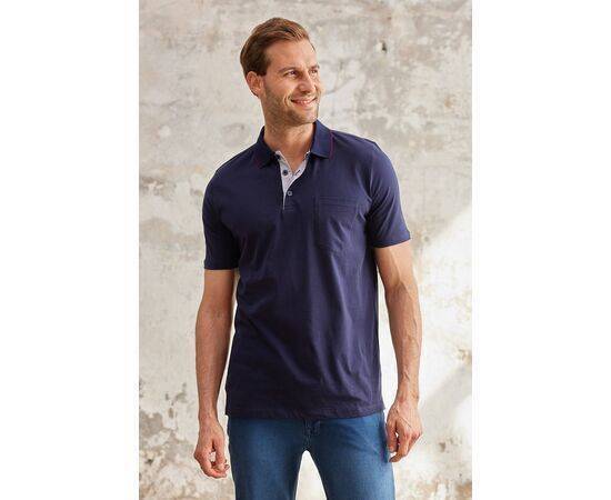 Polo Neck Short Sleeve T-Shirt with Pockets