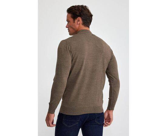 High Collar Zippered Sweater