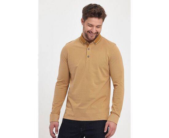 Polo Neck Sweatshirt with Buttons