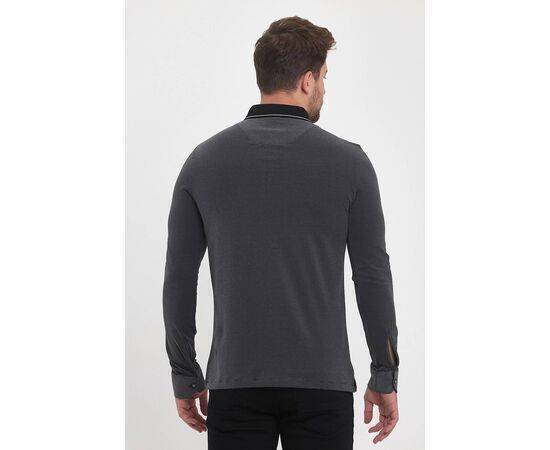 Polo Neck Sweatshirt with Buttons