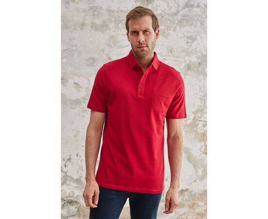 Polo Neck Short Sleeve T-Shirt with Pocket