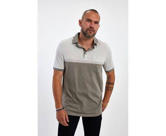 Polo Neck Short Sleeve T-shirt with Pocket