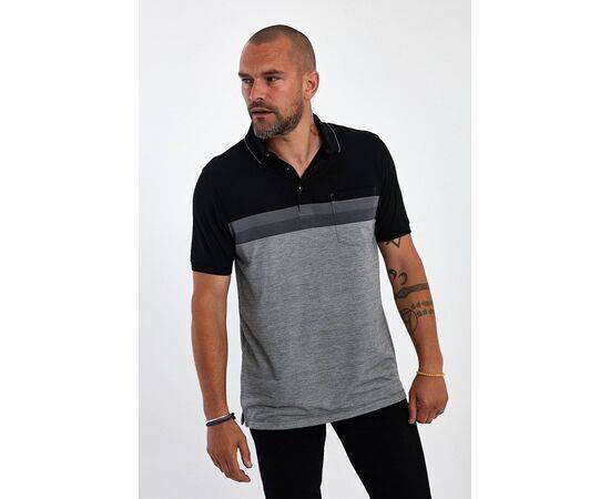 Polo Neck Short Sleeve T-shirt with Pocket