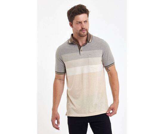 Polo Neck Short Sleeve T-shirt with Pocket