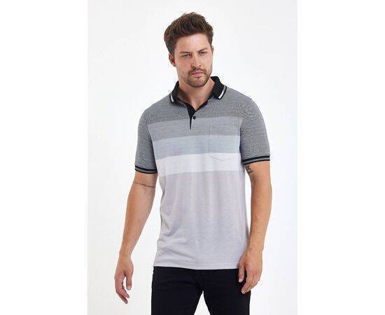 Polo Neck Short Sleeve T-shirt with Pocket