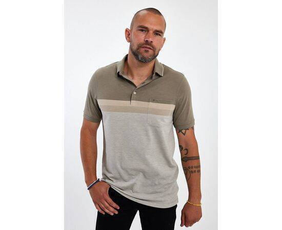 Polo Neck Short Sleeve T-shirt with Pocket