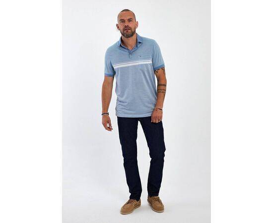 Polo Neck Short Sleeve T-shirt with Pocket