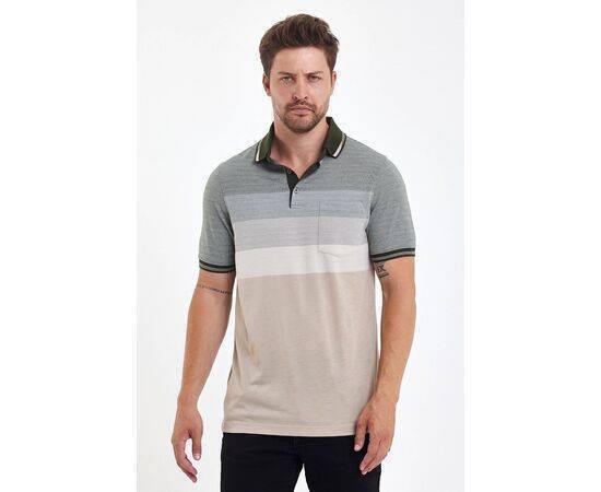 Polo Neck Short Sleeve T-shirt with Pocket