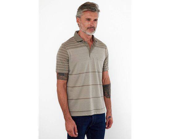 Polo Collar Short Sleeve T-Shirt with Pockets