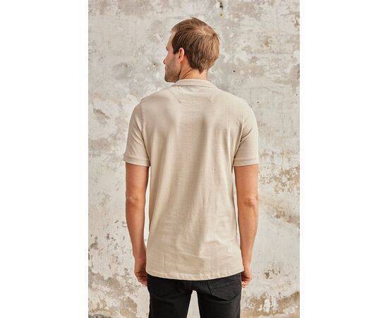 Zippered Polo Neck Short Sleeve T-Shirt