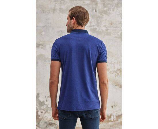 Polo Collar Short Sleeve T-Shirt with Collar Button Fastening